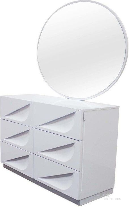 The appearance of Madrid 2 Piece Poplar Wood Dresser And Mirror Set In Off White designed by Best Master Furniture in the modern / contemporary interior design. This off white piece of furniture  was selected by 1StopBedrooms from Madrid Collection to add a touch of cosiness and style into your home. Sku: MADRWDM. Material: Wood. Product Type: Dresser and Mirror. Image1
