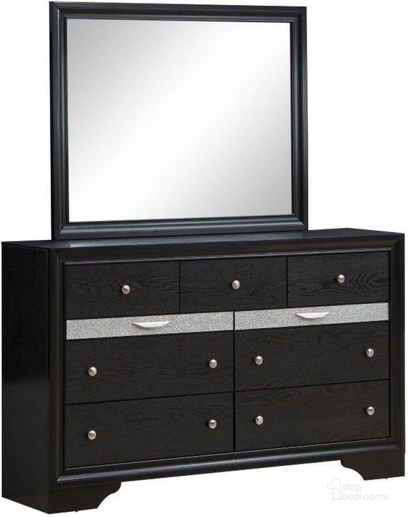 The appearance of Madrid Dresser In Black designed by Glory in the modern / contemporary interior design. This black piece of furniture  was selected by 1StopBedrooms from Madrid Collection to add a touch of cosiness and style into your home. Sku: G02350-D. Material: Wood. Product Type: Dresser. Image1