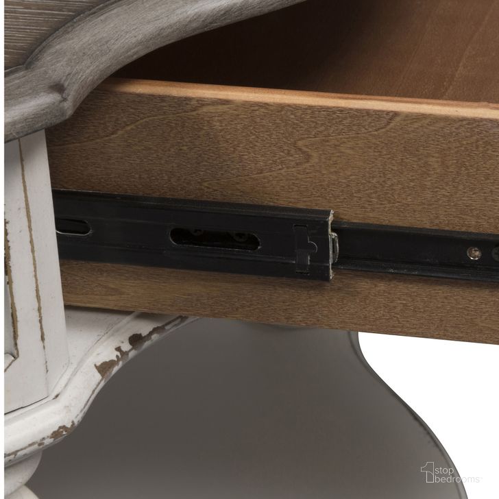 Magnolia Manor Antique White Round Cocktail Table by Liberty