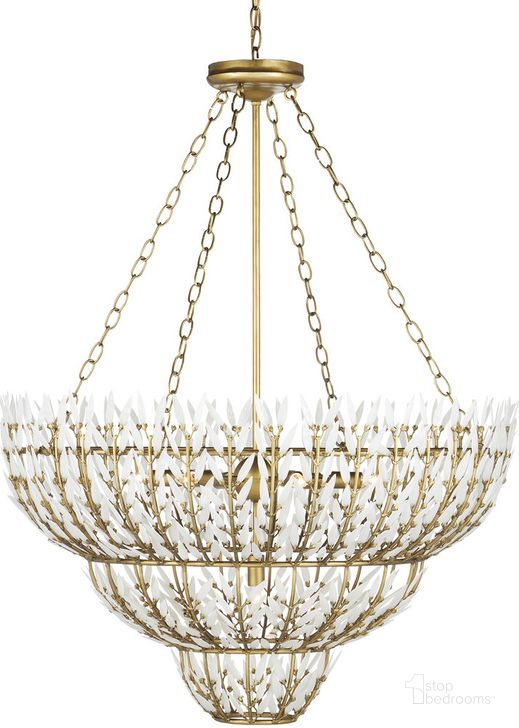 The appearance of Magnum Opus Medium Chandelier In Brass designed by Currey & Company in the modern / contemporary interior design. This brass piece of furniture  was selected by 1StopBedrooms from Magnum Opus Collection to add a touch of cosiness and style into your home. Sku: 9000-1099. Product Type: Chandelier. Material: Iron. Image1