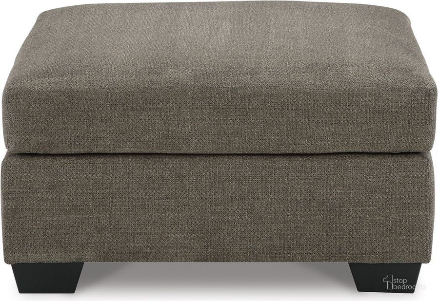 The appearance of Mahoney Oversized Accent Ottoman In Chocolate designed by Signature Design by Ashley in the modern / contemporary interior design. This chocolate piece of furniture  was selected by 1StopBedrooms from Mahoney Collection to add a touch of cosiness and style into your home. Sku: 3100508. Material: Fabric. Product Type: Ottoman. Image1