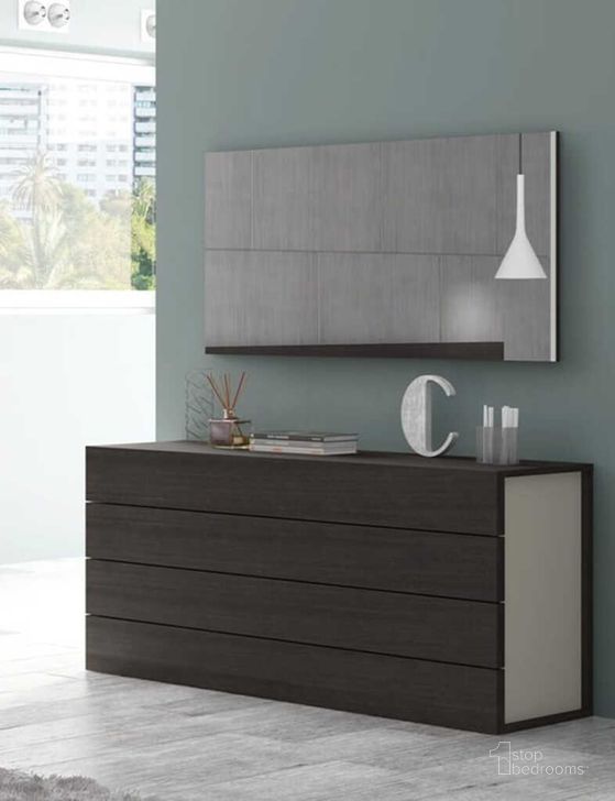 The appearance of Maia Light Grey Lacquer Dresser designed by J&M in the modern / contemporary interior design. This brown piece of furniture  was selected by 1StopBedrooms from Maia Collection to add a touch of cosiness and style into your home. Sku: 17867221-D. Material: Wood. Product Type: Dresser. Image1