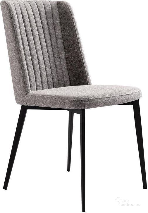 The appearance of Maine Gray Dining Upholstered Side Chair designed by Armen Living in the modern / contemporary interior design. This gray piece of furniture  was selected by 1StopBedrooms from Maine Collection to add a touch of cosiness and style into your home. Sku: LCMNSIGR. Material: Fabric. Product Type: Side Chair. Image1