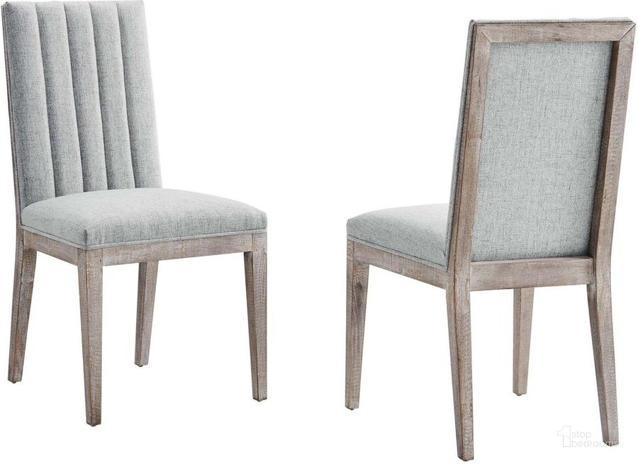 The appearance of Maisonette French Vintage Tufted Fabric Dining Side Chairs Set of 2 In Light Gray designed by Modway in the  interior design. This light gray piece of furniture  was selected by 1StopBedrooms from Maisonette Collection to add a touch of cosiness and style into your home. Sku: EEI-6623-LGR. Product Type: Side Chair. Material: Rubberwood. Image1