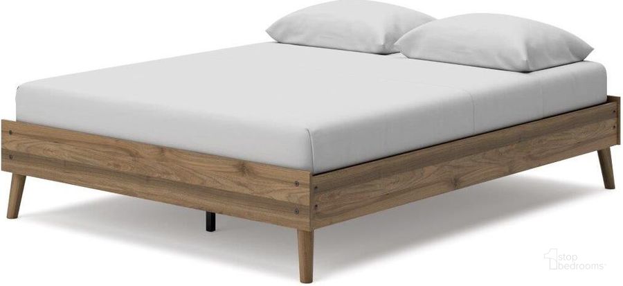 The appearance of Malartic Honey Queen Platform Bed 0qd24488755 designed by Luxury Loft in the modern / contemporary interior design. This honey piece of furniture  was selected by 1StopBedrooms from Malartic Collection to add a touch of cosiness and style into your home. Sku: EB1187-113. Bed Type: Platform Bed. Material: Wood. Product Type: Platform Bed. Bed Size: Queen. Image1