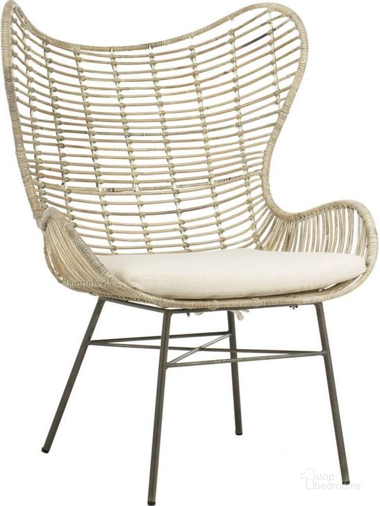 The appearance of Malia White Wash Rattan Wingback Armchair designed by Safavieh in the modern / contemporary interior design. This white wash piece of furniture  was selected by 1StopBedrooms from Safavieh ACH Collection to add a touch of cosiness and style into your home. Sku: ACH6500A. Material: Steel. Product Type: Accent Chair. Image1
