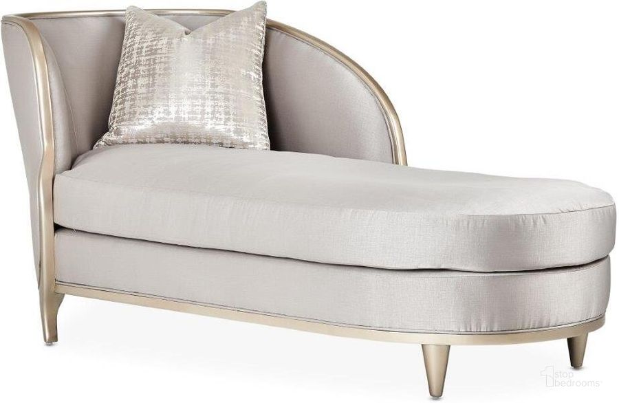 The appearance of Malibu Crest Chaise In Truffle/Chardonnay designed by AICO in the modern / contemporary interior design. This chardonnay piece of furniture  was selected by 1StopBedrooms from Malibu Crest Collection to add a touch of cosiness and style into your home. Sku: N9007842-TRUFL-822. Material: Polyester. Product Type: Chaise. Image1
