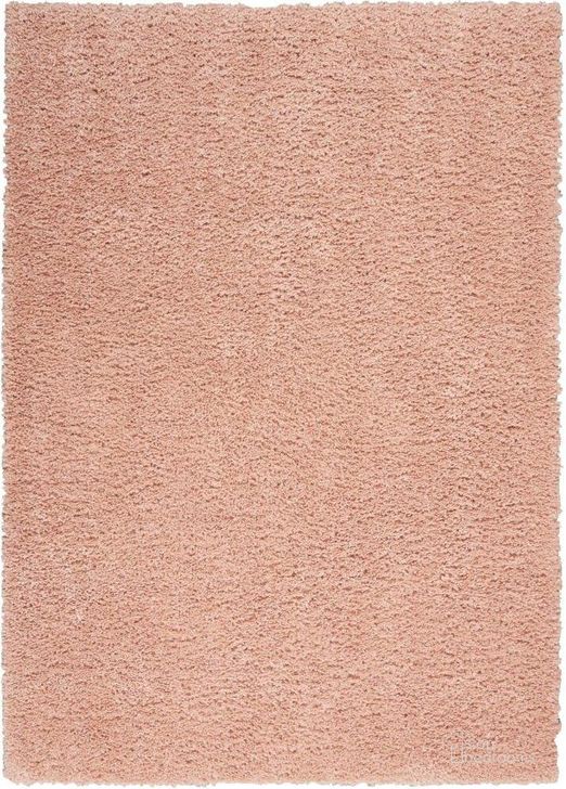 The appearance of Malibu Shag Blush 4 X 6 Area Rug designed by Nourison in the modern / contemporary interior design. This blush piece of furniture  was selected by 1StopBedrooms from Malibu Shag Collection to add a touch of cosiness and style into your home. Sku: 99446760715. Material: Polypropylene. Product Type: Area Rugs. Image1