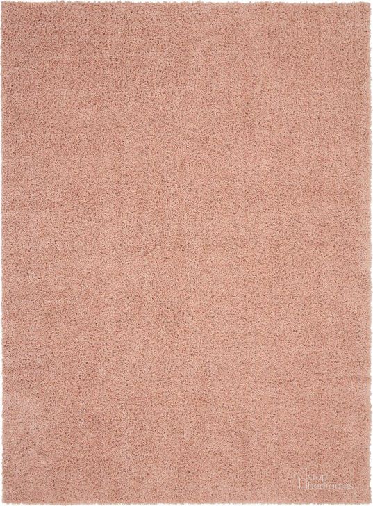 The appearance of Malibu Shag Blush 8 X 10 Area Rug designed by Nourison in the modern / contemporary interior design. This blush piece of furniture  was selected by 1StopBedrooms from Malibu Shag Collection to add a touch of cosiness and style into your home. Sku: 99446760845. Material: Polypropylene. Product Type: Area Rugs. Image1