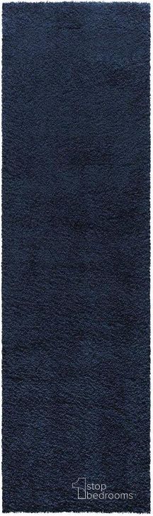 The appearance of Malibu Shag Navy 10 Runner Area Rug designed by Nourison in the modern / contemporary interior design. This navy piece of furniture  was selected by 1StopBedrooms from Malibu Shag Collection to add a touch of cosiness and style into your home. Sku: 99446398284. Material: Polypropylene. Product Type: Area Rugs. Image1