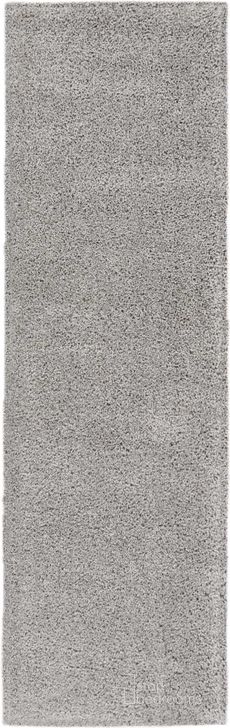 The appearance of Malibu Shag Silver Grey 10 Runner Area Rug designed by Nourison in the modern / contemporary interior design. This silver grey piece of furniture  was selected by 1StopBedrooms from Malibu Shag Collection to add a touch of cosiness and style into your home. Sku: 99446397416. Material: Polypropylene. Product Type: Area Rugs. Image1