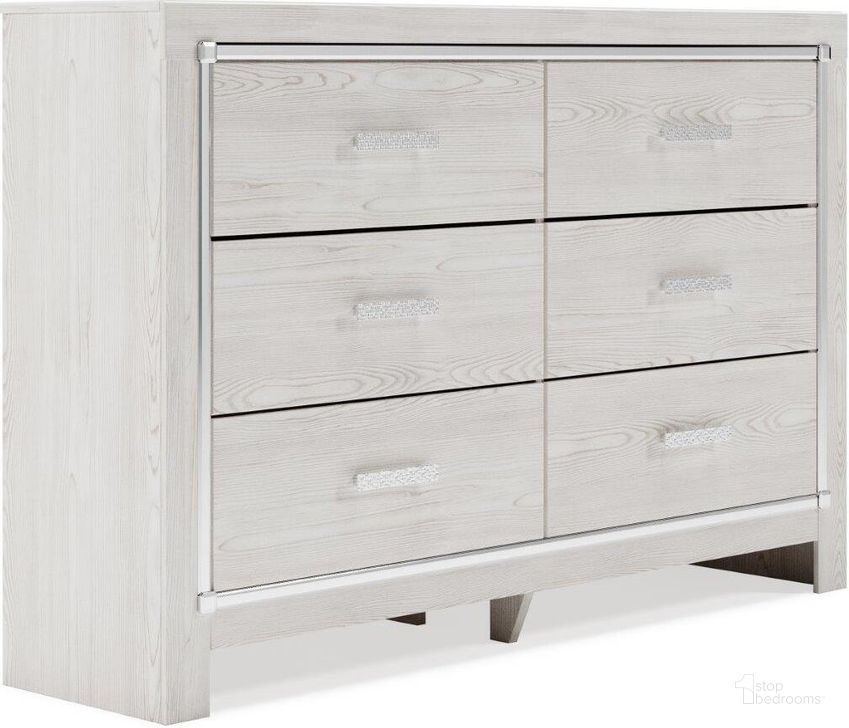 The appearance of Mallawood White Dresser designed by Atelier Home in the modern / contemporary interior design. This white piece of furniture  was selected by 1StopBedrooms from Mallawood Collection to add a touch of cosiness and style into your home. Sku: B2640-31. Material: Wood. Product Type: Dresser. Image1