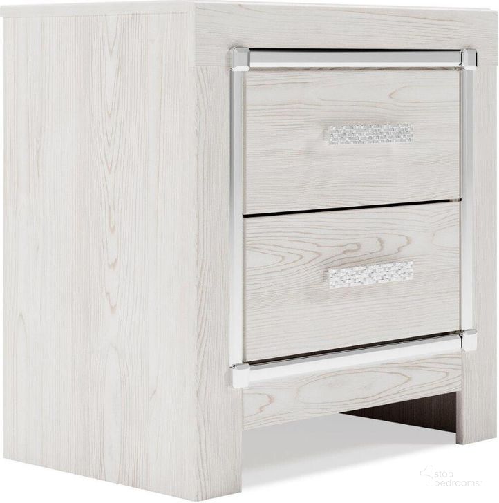 The appearance of Mallawood White Nightstand designed by Atelier Home in the modern / contemporary interior design. This white piece of furniture  was selected by 1StopBedrooms from Mallawood Collection to add a touch of cosiness and style into your home. Sku: B2640-92. Material: Wood. Product Type: Nightstand. Image1