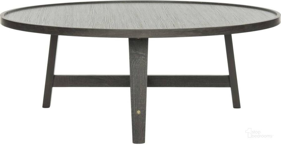 The appearance of Malone Dark Grey Retro Mid Century Wood Coffee Table designed by Safavieh in the modern / contemporary interior design. This dark grey piece of furniture  was selected by 1StopBedrooms from Malone Collection to add a touch of cosiness and style into your home. Sku: FOX4257B. Product Type: Coffee Table. Material: Iron. Image1