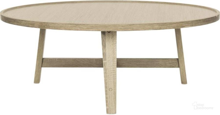 The appearance of Malone Light Oak Retro Mid Century Wood Coffee Table designed by Safavieh in the modern / contemporary interior design. This light grey piece of furniture  was selected by 1StopBedrooms from Malone Collection to add a touch of cosiness and style into your home. Sku: FOX4257A. Product Type: Coffee Table. Material: Iron. Image1