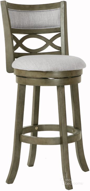 The appearance of Manchester Antique Gray 29 Inch Bar Stool Set Of 2 designed by New Classic in the transitional interior design. This gray piece of furniture  was selected by 1StopBedrooms from Manchester Collection to add a touch of cosiness and style into your home. Sku: S1128-BS-FG. Product Type: Barstool. Image1