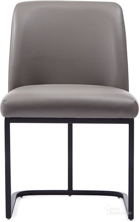 The appearance of Manhattan Comfort Serena Faux Leather Dining Chair In Grey designed by Manhattan Comfort in the modern / contemporary interior design. This grey piece of furniture  was selected by 1StopBedrooms from Serena Collection to add a touch of cosiness and style into your home. Sku: DC056-GY. Material: Steel. Product Type: Dining Chair. Image1