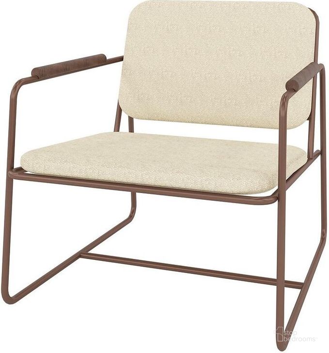 The appearance of Manhattan Comfort Whythe Pu Leather Low Accent Chair In Natural Linen & Corten AC-5PZ-205 designed by Manhattan Comfort in the modern / contemporary interior design. This natural linen piece of furniture  was selected by 1StopBedrooms from Whythe Collection to add a touch of cosiness and style into your home. Sku: AC-5PZ-205. Material: Steel. Product Type: Accent Chair. Image1