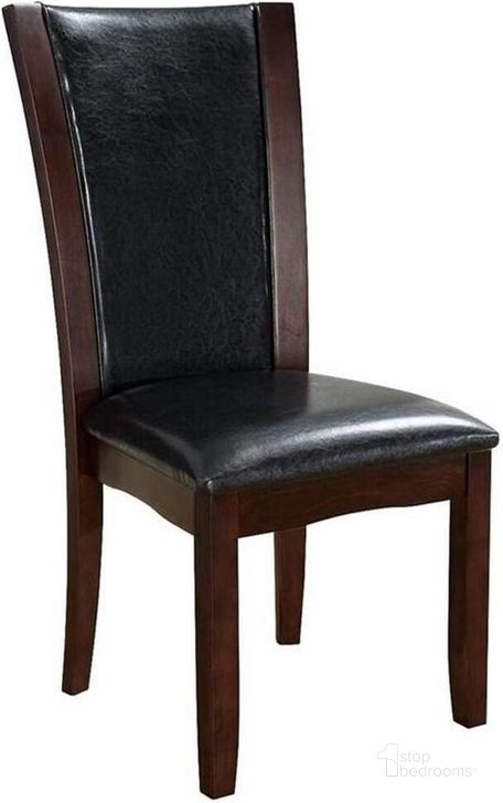 The appearance of Manhattan I Espresso Side Chair Set of 2 designed by Furniture of America in the modern / contemporary interior design. This brown piece of furniture  was selected by 1StopBedrooms from Manhattan Collection to add a touch of cosiness and style into your home. Sku: CM3710SC-2PK. Material: Wood. Product Type: Side Chair. Image1