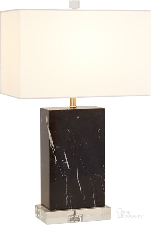 The appearance of Marble Rectangular Table Lamp In Black designed by Global Views in the modern / contemporary interior design. This black piece of furniture  was selected by 1StopBedrooms from Marble Collection to add a touch of cosiness and style into your home. Sku: 8.82976. Material: Marble. Product Type: Table Lamp. Image1
