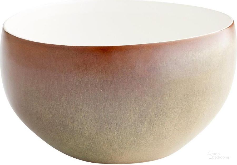 The appearance of Marbled Dreams Olive Glaze Large Bowl designed by Cyan Design in the modern / contemporary interior design. This green piece of furniture  was selected by 1StopBedrooms from Marbled Collection to add a touch of cosiness and style into your home. Sku: 10532. Material: Ceramic. Product Type: Bowl.