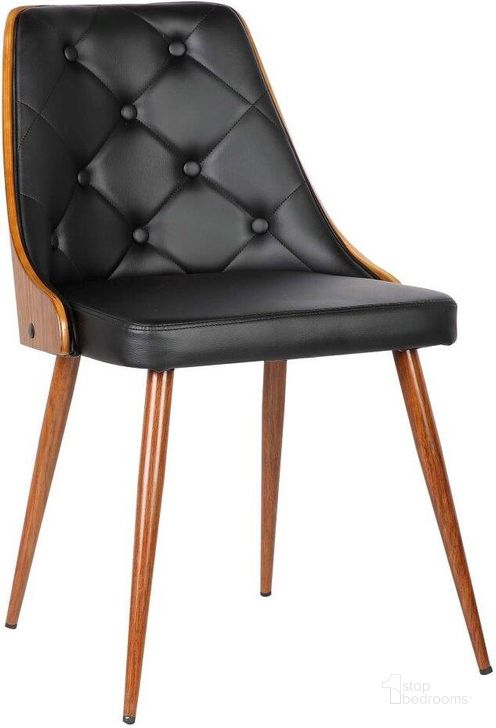 The appearance of Marcelin Black Dining Chair designed by Luxury Loft in the transitional interior design. This black piece of furniture  was selected by 1StopBedrooms from Marcelin Collection to add a touch of cosiness and style into your home. Sku: LCLLSIWABL. Material: Wood. Product Type: Dining Chair. Image1