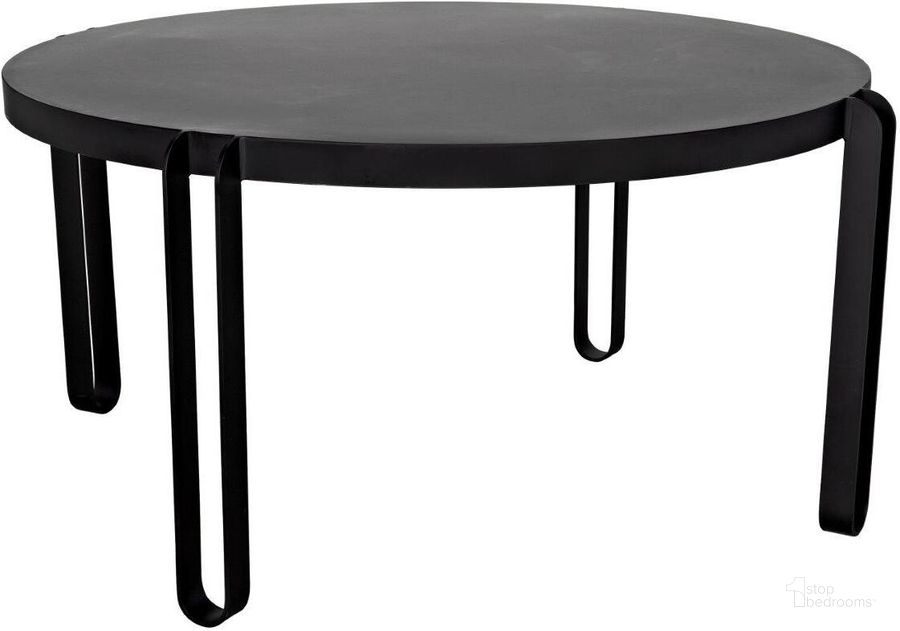 The appearance of Marcellus 63 Inch Dining Table In Black Metal designed by Noir in the transitional interior design. This black piece of furniture  was selected by 1StopBedrooms from Marcellus Collection to add a touch of cosiness and style into your home. Sku: GTAB563MTB-L. Table Base Style: Legs. Table Top Shape: Round. Material: Steel. Product Type: Dining Table. Size: 63". Image1