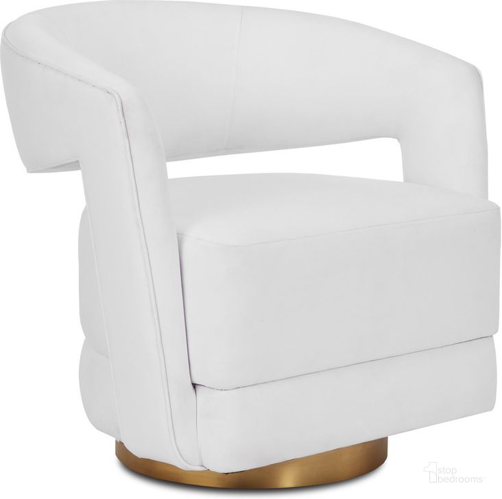 The appearance of Maren Swivel Arm Chair In Brass designed by Currey & Company in the modern / contemporary interior design. This brass piece of furniture  was selected by 1StopBedrooms from Maren Collection to add a touch of cosiness and style into your home. Sku: 7000-0561. Product Type: Arm Chair. Material: Brass.