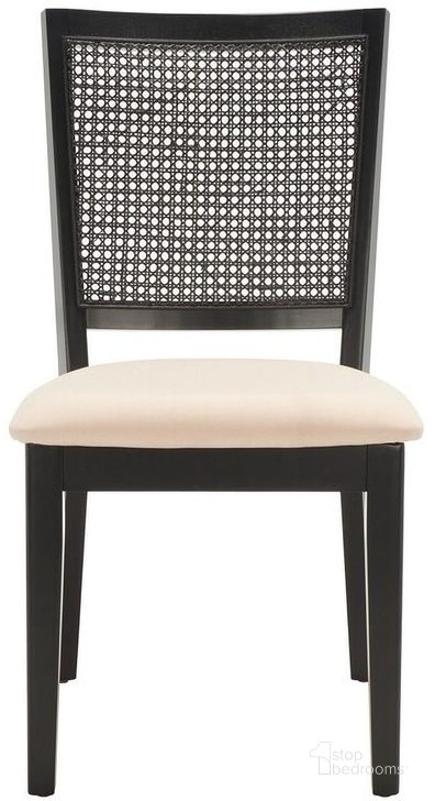 The appearance of Margo Dining Chair in Black and Beige designed by Safavieh in the modern / contemporary interior design. This black and beige piece of furniture  was selected by 1StopBedrooms from Margo Collection to add a touch of cosiness and style into your home. Sku: DCH1012B-SET2. Material: Wood. Product Type: Dining Chair. Image1