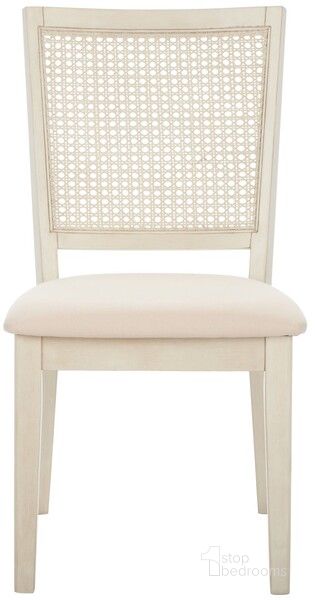 The appearance of Margo Dining Chair in White Wash DCH1012A designed by Safavieh in the modern / contemporary interior design. This white wash piece of furniture  was selected by 1StopBedrooms from Margo Collection to add a touch of cosiness and style into your home. Sku: DCH1012A-SET2. Material: Wood. Product Type: Dining Chair. Image1