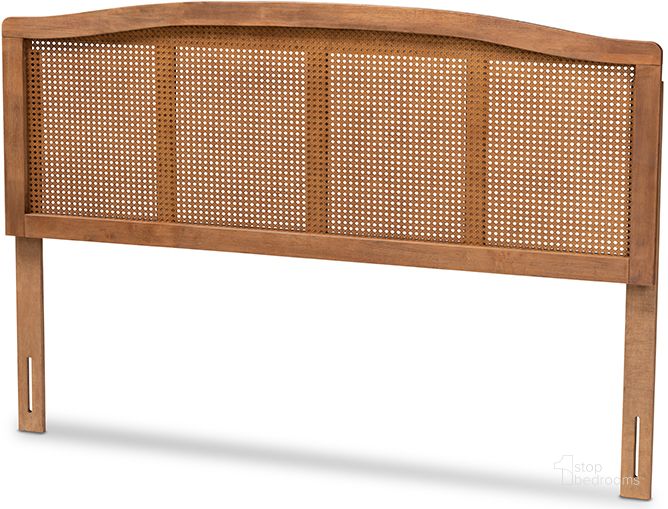 The appearance of Marieke Mid-Century Modern Ash Wanut Finished Wood And Synthetic Rattan King Size Headboard designed by Baxton Studio in the modern / contemporary interior design. This ash walnut piece of furniture  was selected by 1StopBedrooms from Marieke Collection to add a touch of cosiness and style into your home. Sku: MG97132-Ash Walnut Rattan-King-Headboard. Product Type: Headboard. Material: Rubberwood. Image1