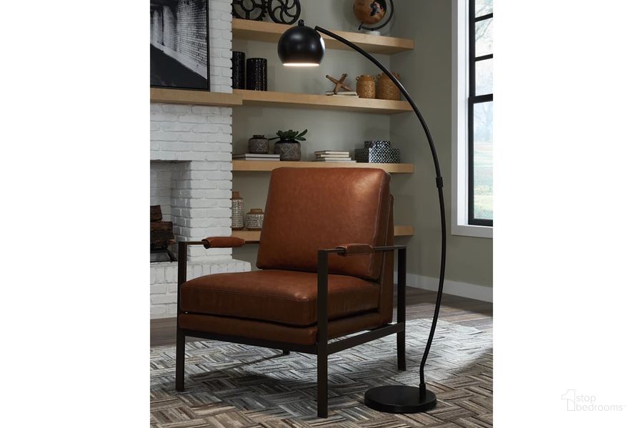 The appearance of Marinel Black Metal Floor Lamp designed by Signature Design by Ashley in the modern / contemporary interior design. This black piece of furniture  was selected by 1StopBedrooms from Marinel Collection to add a touch of cosiness and style into your home. Sku: L206001. Material: Metal. Product Type: Floor Lamp. Image1