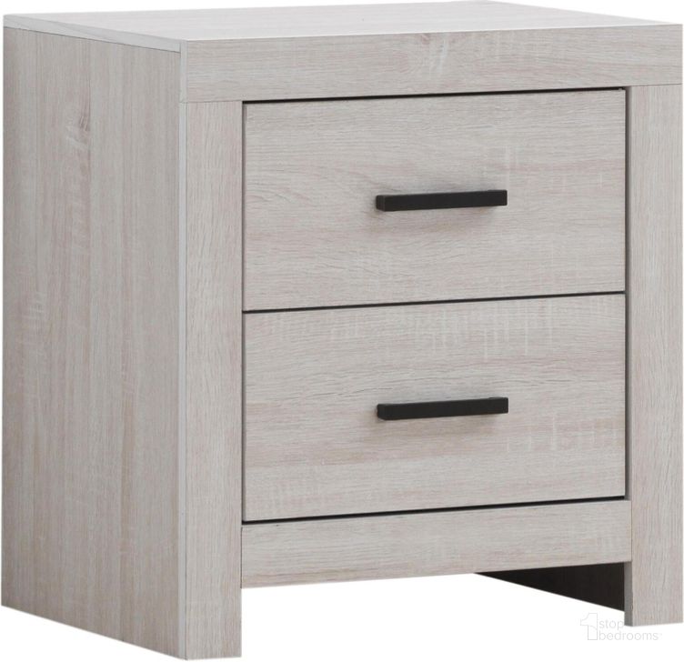 The appearance of Marion Coastal White Nightstand designed by Coaster in the transitional interior design. This white piece of furniture  was selected by 1StopBedrooms from Marion Collection to add a touch of cosiness and style into your home. Sku: 207052. Material: Wood. Product Type: Nightstand. Image1