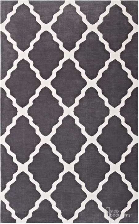The appearance of Marja Moroccan Trellis 8X10 Area Rug In Charcoal and Ivory designed by Modway in the modern / contemporary interior design. This charcoal and ivory piece of furniture  was selected by 1StopBedrooms from Marja Collection to add a touch of cosiness and style into your home. Sku: R-1003C-810. Material: Polyester. Product Type: Area Rugs. Image1