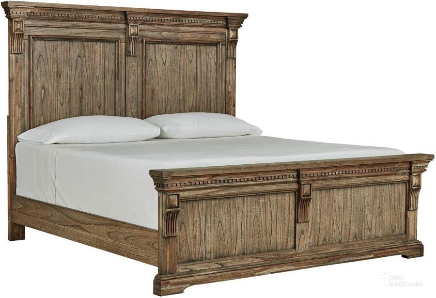 The appearance of Markenburg Brown California King Panel Bed designed by Signature Design by Ashley in the traditional interior design. This brown piece of furniture  was selected by 1StopBedrooms from Markenburg Collection to add a touch of cosiness and style into your home. Sku: B770-58;B770-56;B770-94. Bed Type: Panel Bed. Material: Wood. Product Type: Panel Bed. Bed Size: California King. Image1