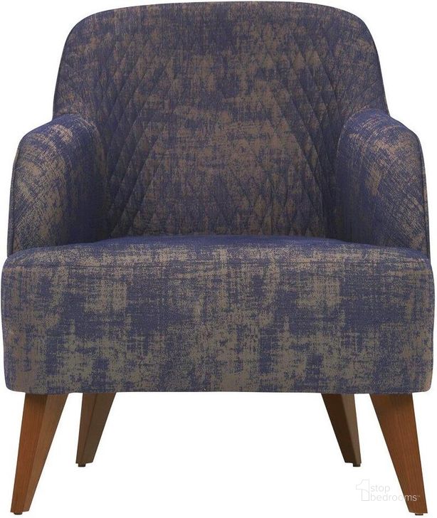 The appearance of Marlena Armchair In Blue designed by Enza Home in the modern / contemporary interior design. This blue piece of furniture  was selected by 1StopBedrooms from Marlena Collection to add a touch of cosiness and style into your home. Sku: 03.104.0471.5137.0101.0000.2004. Material: Wood. Product Type: Arm Chair. Image1