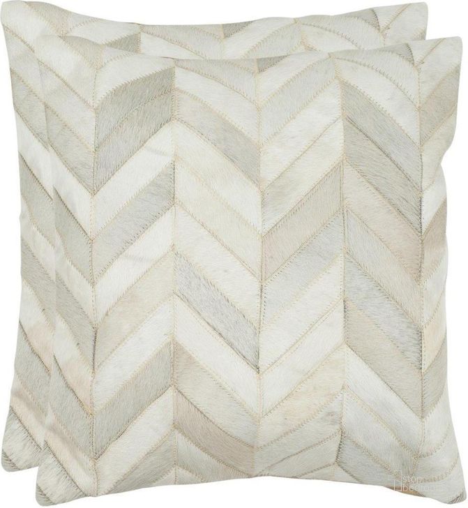 The appearance of Marley Pillow DEC201A-1818 Set of 2 designed by Safavieh in the modern / contemporary interior design. This  piece of furniture  was selected by 1StopBedrooms from Marley Collection to add a touch of cosiness and style into your home. Sku: DEC201A-1818-SET2. Material: Leather. Product Type: Pillows and Throw. Image1