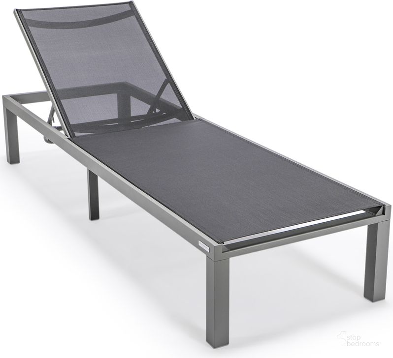 The appearance of Marlin Patio Chaise Lounge Chair Set of 2 In Black designed by LeisureMod in the modern / contemporary interior design. This black piece of furniture  was selected by 1StopBedrooms from Marlin Collection to add a touch of cosiness and style into your home. Sku: MLGR-77BL2. Material: Aluminum. Product Type: Outdoor Chaise Lounge. Image1