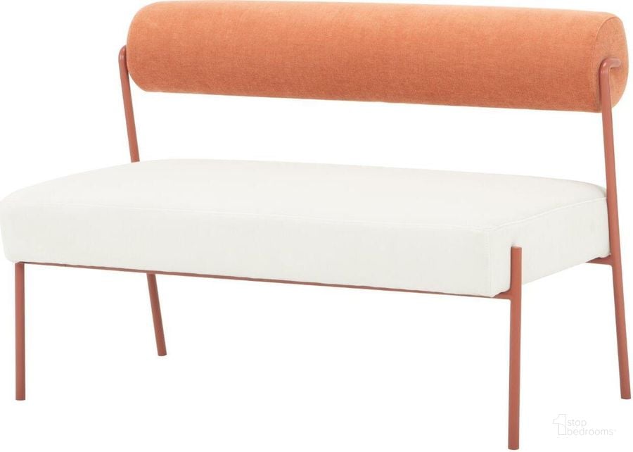 The appearance of Marni Oyster Occasional Bench HGSN165 designed by Nuevo in the modern / contemporary interior design. This oyster piece of furniture  was selected by 1StopBedrooms from Marni Collection to add a touch of cosiness and style into your home. Sku: HGSN165. Material: Fabric. Product Type: Bench. Image1