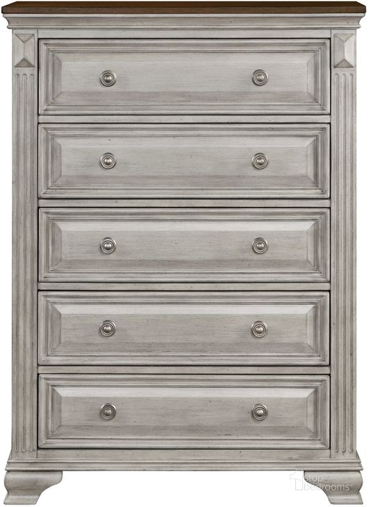 The appearance of Marquette Bedroom Chest In Brown and Gray designed by Homelegance in the traditional interior design. This brown and gray piece of furniture  was selected by 1StopBedrooms from Marquette Collection to add a touch of cosiness and style into your home. Sku: 1449-9. Product Type: Chest. Image1