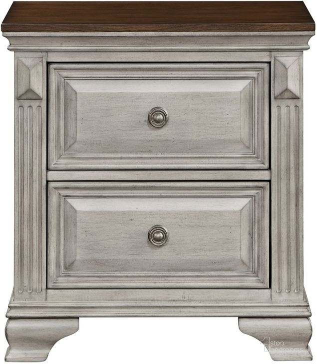 The appearance of Marquette Night Stands In Brown and Gray designed by Homelegance in the traditional interior design. This brown and gray piece of furniture  was selected by 1StopBedrooms from Marquette Collection to add a touch of cosiness and style into your home. Sku: 1449-4. Product Type: Nightstand. Image1