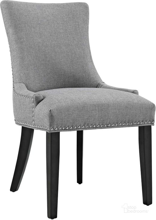 The appearance of Marquis Light Gray Fabric Dining Chair designed by Modway in the modern / contemporary interior design. This light gray piece of furniture  was selected by 1StopBedrooms from Marquis Collection to add a touch of cosiness and style into your home. Sku: EEI-2229-LGR. Material: Wood. Product Type: Dining Chair. Image1