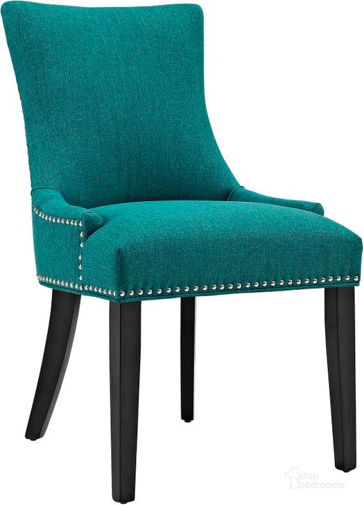 The appearance of Marquis Teal Fabric Dining Chair designed by Modway in the modern / contemporary interior design. This teal piece of furniture  was selected by 1StopBedrooms from Marquis Collection to add a touch of cosiness and style into your home. Sku: EEI-2229-TEA. Material: Wood. Product Type: Dining Chair. Image1