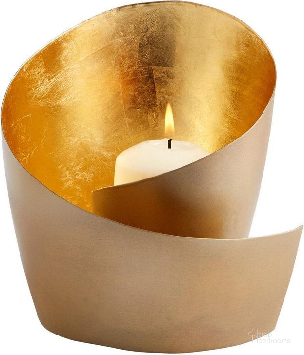 The appearance of Mars Brass Candleholder designed by Cyan Design in the modern / contemporary interior design. This gold piece of furniture  was selected by 1StopBedrooms from Mars Collection to add a touch of cosiness and style into your home. Sku: 08118. Product Type: Candle Holder. Material: Iron.