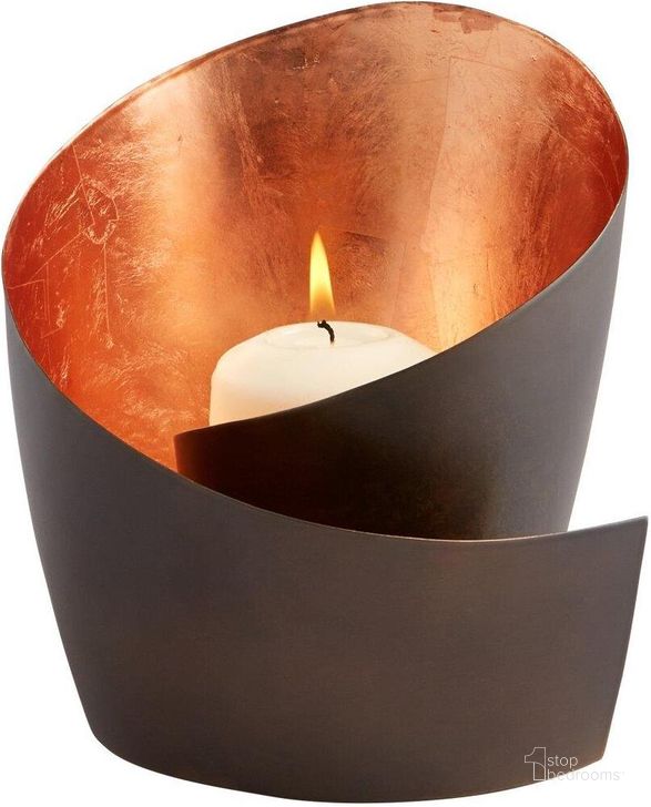 The appearance of Mars Copper Candleholder designed by Cyan Design in the modern / contemporary interior design. This brown piece of furniture  was selected by 1StopBedrooms from Mars Collection to add a touch of cosiness and style into your home. Sku: 08117. Product Type: Candle Holder. Material: Iron.