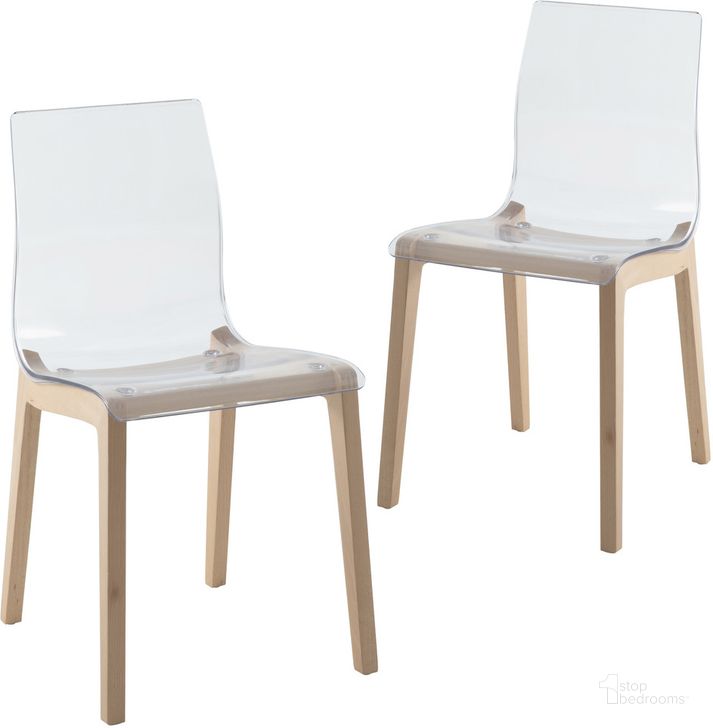 The appearance of Marsden Dining Side Chair Set of 2 In Natural Wood designed by LeisureMod in the modern / contemporary interior design. This natural wood piece of furniture  was selected by 1StopBedrooms from Marsden Collection to add a touch of cosiness and style into your home. Sku: MCNW-16CL2. Material: Wood. Product Type: Side Chair. Image1