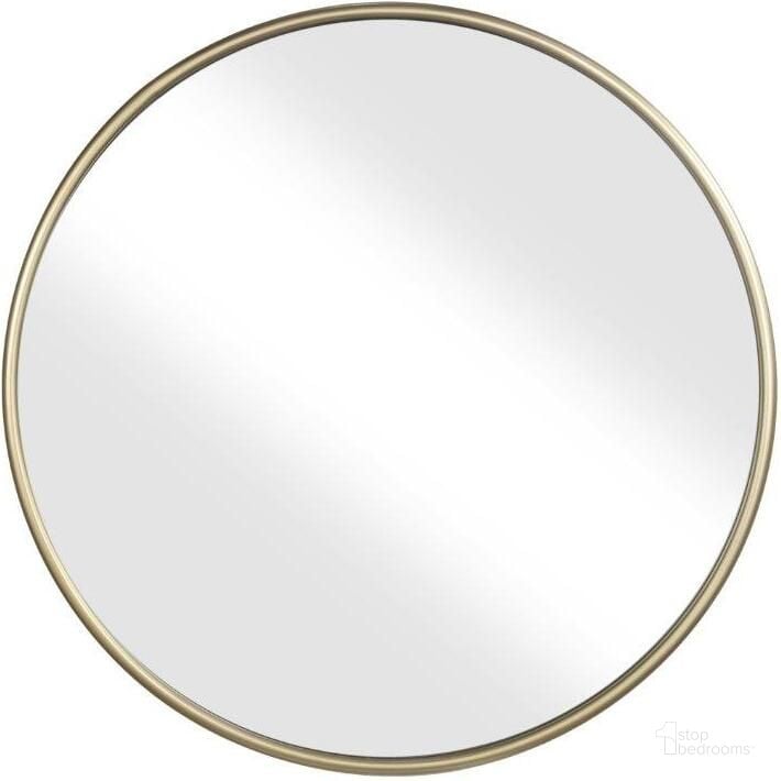 The appearance of Martin Svensson Home 30 Inch Gold Framed Round Wall Mirror designed by Martin Svensson Home in the modern / contemporary interior design. This gold piece of furniture  was selected by 1StopBedrooms from Round Collection to add a touch of cosiness and style into your home. Sku: 120203. Material: Metal. Product Type: Wall Mirror. Image1