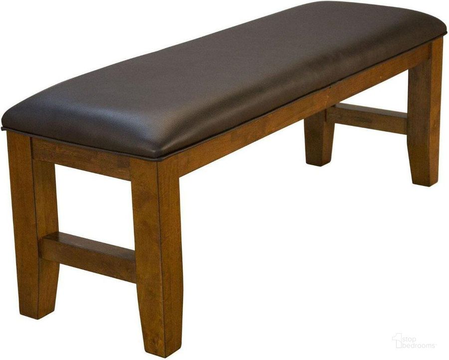 The appearance of Mason Mango Upholstered Bench designed by A-America in the rustic / southwestern interior design. This brown piece of furniture  was selected by 1StopBedrooms from Mason Collection to add a touch of cosiness and style into your home. Sku: MASMA295K. Product Type: Bedroom Bench. Material: Rubberwood. Image1