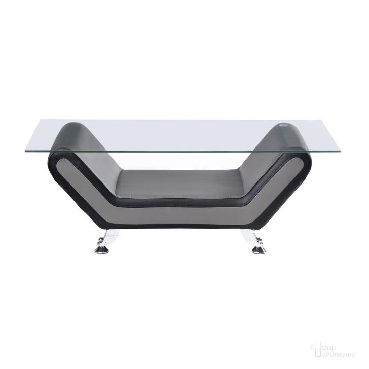 The appearance of Matteo Gray And Black Cocktail Table designed by Homelegance in the modern / contemporary interior design. This black and gray piece of furniture  was selected by 1StopBedrooms from Matteo Collection to add a touch of cosiness and style into your home. Sku: 9419-30. Material: Metal. Product Type: Cocktail Table. Image1