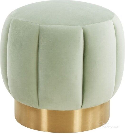 The appearance of Maxine Channel Tufted Ottoman In Mint designed by Safavieh Couture in the modern / contemporary interior design. This mint piece of furniture  was selected by 1StopBedrooms from Maxine Collection to add a touch of cosiness and style into your home. Sku: SFV4707K. Material: Wood. Product Type: Ottoman. Image1